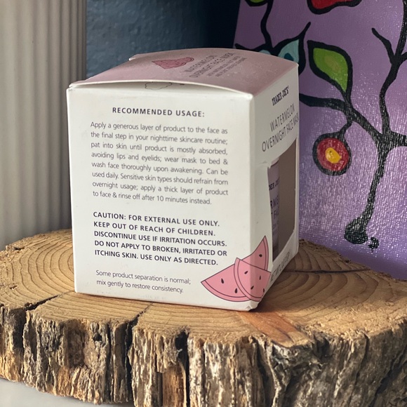 NWT Trader Joes Watermelon Overnight Face Mask - Picture 3 of 4